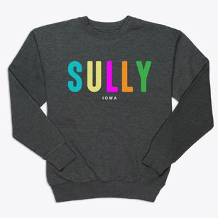 Sully Iowa Color Pop Premium Crewneck Sweatshirt