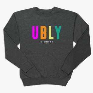 Ubly Michigan Color Pop Premium Crewneck Sweatshirt