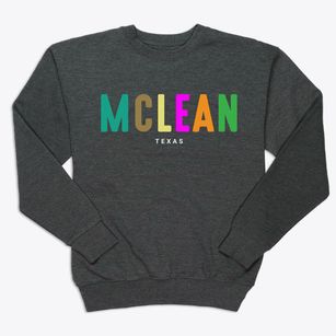 Mclean Texas Color Pop Premium Crewneck Sweatshirt