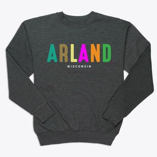 Arland Wisconsin Color Pop Premium Crewneck Sweatshirt