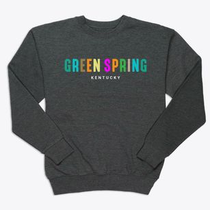 Green Spring Kentucky Color Pop Premium Crewneck Sweatshirt