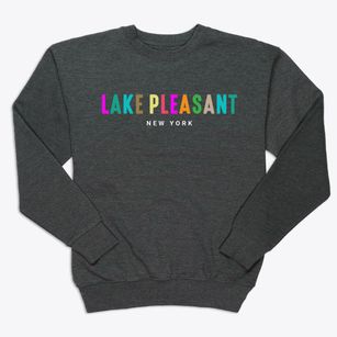 Lake Pleasant New York Color Pop Premium Crewneck Sweatshirt