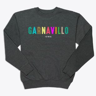 Garnavillo Iowa Color Pop Premium Crewneck Sweatshirt
