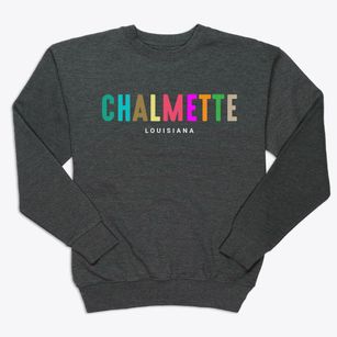 Chalmette Louisiana Color Pop Premium Crewneck Sweatshirt