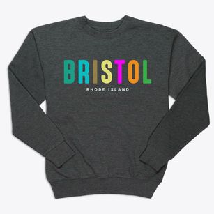 Bristol Rhode Island Color Pop Premium Crewneck Sweatshirt