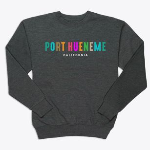 Port Hueneme California Color Pop Premium Crewneck Sweatshirt
