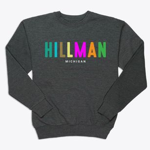Hillman Michigan Color Pop Premium Crewneck Sweatshirt