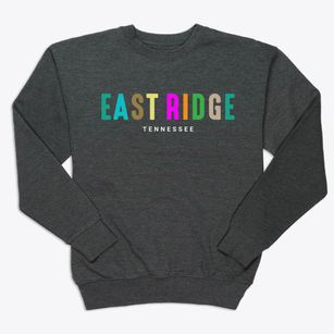 East Ridge Tennessee Color Pop Premium Crewneck Sweatshirt