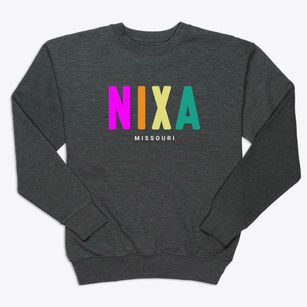 Nixa Missouri Color Pop Premium Crewneck Sweatshirt