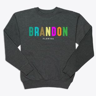 Brandon Florida Color Pop Premium Crewneck Sweatshirt