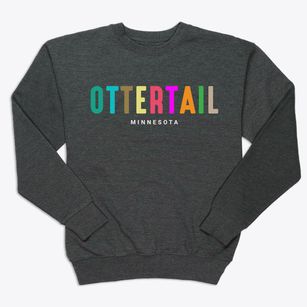 Ottertail Minnesota Color Pop Premium Crewneck Sweatshirt