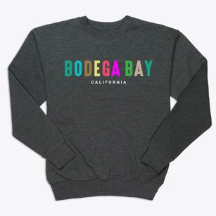 Bodega Bay California Color Pop Premium Crewneck Sweatshirt
