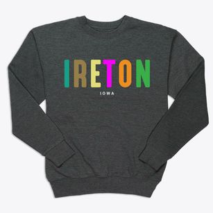 Ireton Iowa Color Pop Premium Crewneck Sweatshirt