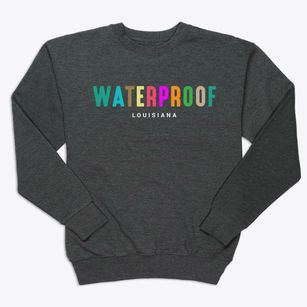 Waterproof Louisiana Color Pop Premium Crewneck Sweatshirt