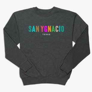 San Ygnacio Texas Color Pop Premium Crewneck Sweatshirt