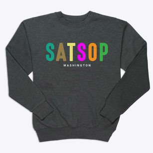 Satsop Washington Color Pop Premium Crewneck Sweatshirt