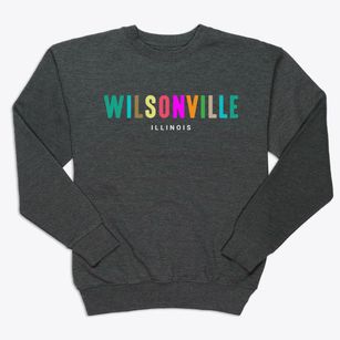 Wilsonville Illinois Color Pop Premium Crewneck Sweatshirt