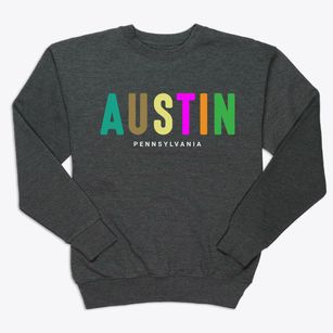 Austin Pennsylvania Color Pop Premium Crewneck Sweatshirt