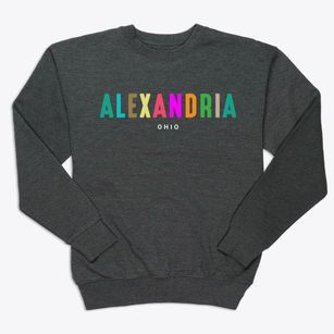 Alexandria Ohio Color Pop Premium Crewneck Sweatshirt