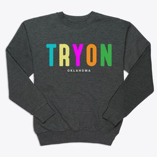 Tryon Oklahoma Color Pop Premium Crewneck Sweatshirt