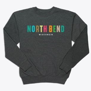 North Bend Wisconsin Color Pop Premium Crewneck Sweatshirt