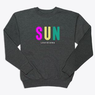 Sun Louisiana Color Pop Premium Crewneck Sweatshirt