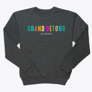 Grand Detour Illinois Color Pop Premium Crewneck Sweatshirt
