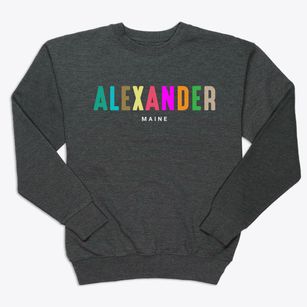 Alexander Maine Color Pop Premium Crewneck Sweatshirt