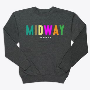 Midway Alabama Color Pop Premium Crewneck Sweatshirt