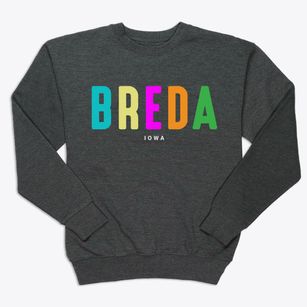 Breda Iowa Color Pop Premium Crewneck Sweatshirt