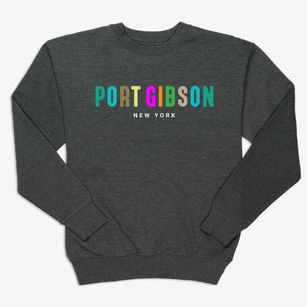 Port Gibson New York Color Pop Premium Crewneck Sweatshirt