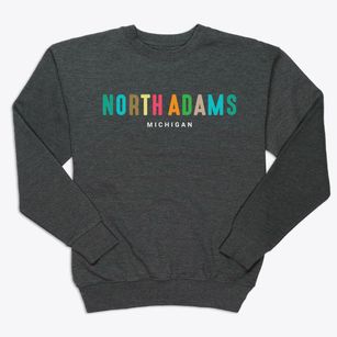 North Adams Michigan Color Pop Premium Crewneck Sweatshirt