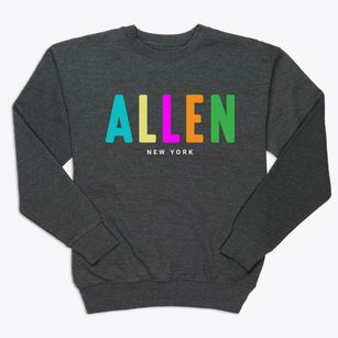 Allen New York Color Pop Premium Crewneck Sweatshirt