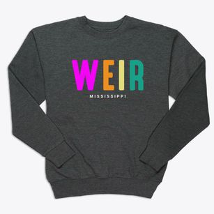 Weir Mississippi Color Pop Premium Crewneck Sweatshirt