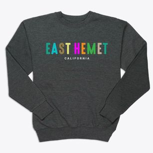 East Hemet California Color Pop Premium Crewneck Sweatshirt