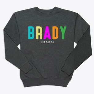 Brady Nebraska Color Pop Premium Crewneck Sweatshirt