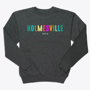 Holmesville Ohio Color Pop Premium Crewneck Sweatshirt
