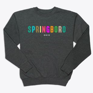 Springboro Ohio Color Pop Premium Crewneck Sweatshirt