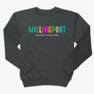 Millingport North Carolina Color Pop Premium Crewneck Sweatshirt