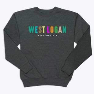 West Logan West Virginia Color Pop Premium Crewneck Sweatshirt