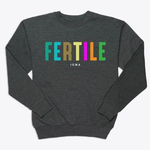 Fertile Iowa Color Pop Premium Crewneck Sweatshirt