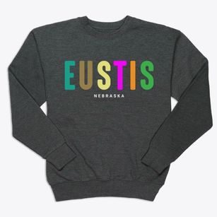 Eustis Nebraska Color Pop Premium Crewneck Sweatshirt