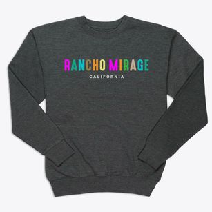 Rancho Mirage California Color Pop Premium Crewneck Sweatshirt