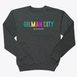 Gilman City Missouri Color Pop Premium Crewneck Sweatshirt