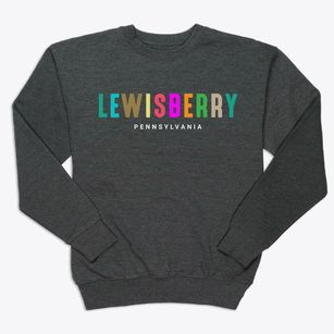 Lewisberry Pennsylvania Color Pop Premium Crewneck Sweatshirt