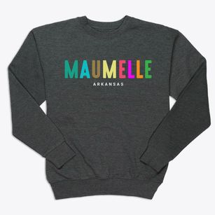 Maumelle Arkansas Color Pop Premium Crewneck Sweatshirt