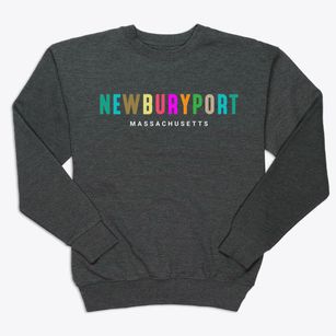 Newburyport Massachusetts Color Pop Premium Crewneck Sweatshirt