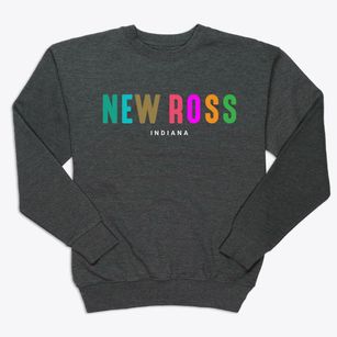 New Ross Indiana Color Pop Premium Crewneck Sweatshirt