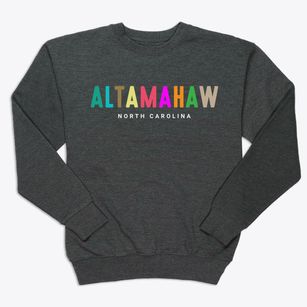 Altamahaw North Carolina Color Pop Premium Crewneck Sweatshirt
