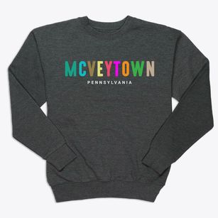 Mcveytown Pennsylvania Color Pop Premium Crewneck Sweatshirt